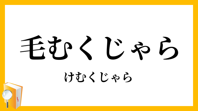 毛むくじゃら・けむくじゃら