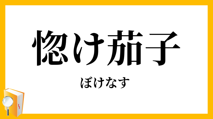 惚け茄子