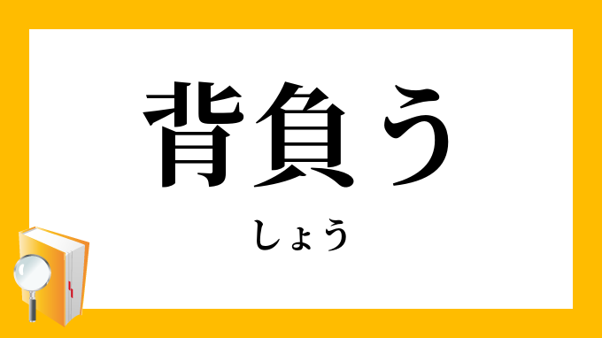 背負う しょう の意味