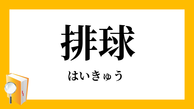 排球 はいきゅう の意味