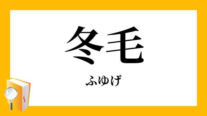 「冬毛」（ふゆげ）の意味